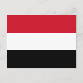 Yemen Flag Postcard