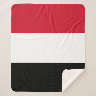 Yemen Flag Sherpa Blanket