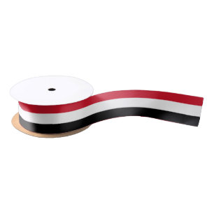 Yemen Flag & Yemen travel, holiday/sports Satin Ribbon