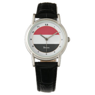 Yemen Flag & Yemen trendy fashion /design watch