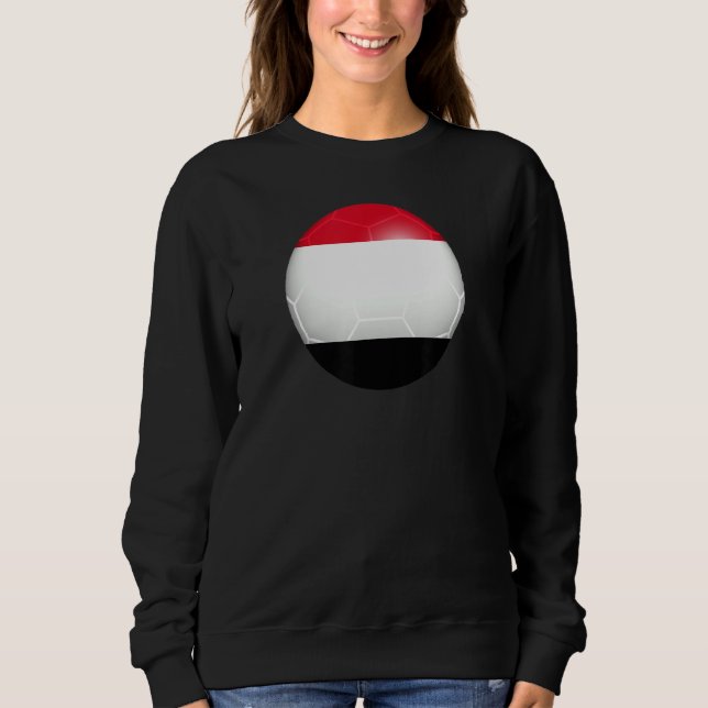 Yemen Futbol Flag Sweatshirt (Front)