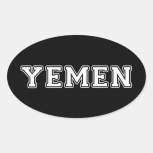 Yemen Oval Sticker