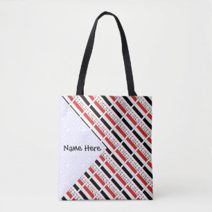 Yemen Yemeni Flag Tiled Personalised  Tote Bag