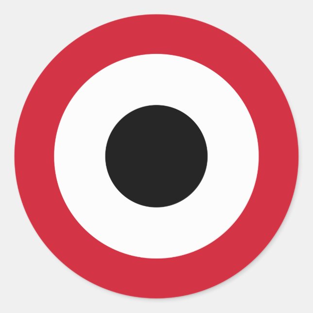 Yemeni Air Force Roundel Classic Round Sticker (Front)