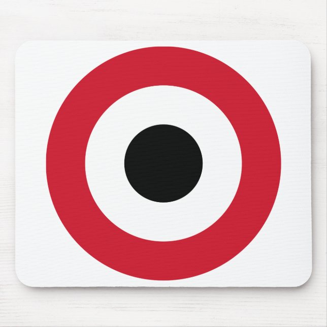 Yemeni Air Force Roundel Mouse Mat (Front)