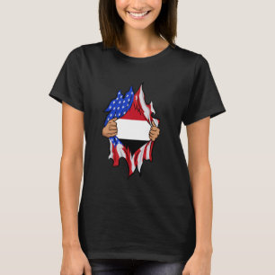Yemeni Blood Inside Me Proud Yemen Flag T-Shirt