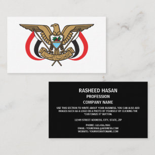 Yemeni Emblem, Yemen Business Card