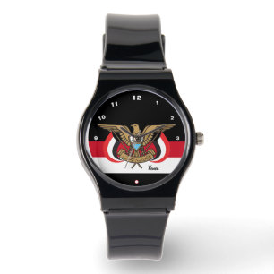 Yemeni Flag Watch, Emblem, Yemen fashion /sports Watch