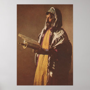 Yemeni Jew, 1914 Nat'l Geographic Mag Illustration Poster