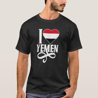 Yemeni pride I love Yemen flag t shirt