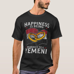 Yemeni Wedding Yemen Heritage Roots Yemenite Flag T-Shirt