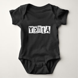 Yenta Yiddish Humour Baby Bodysuit