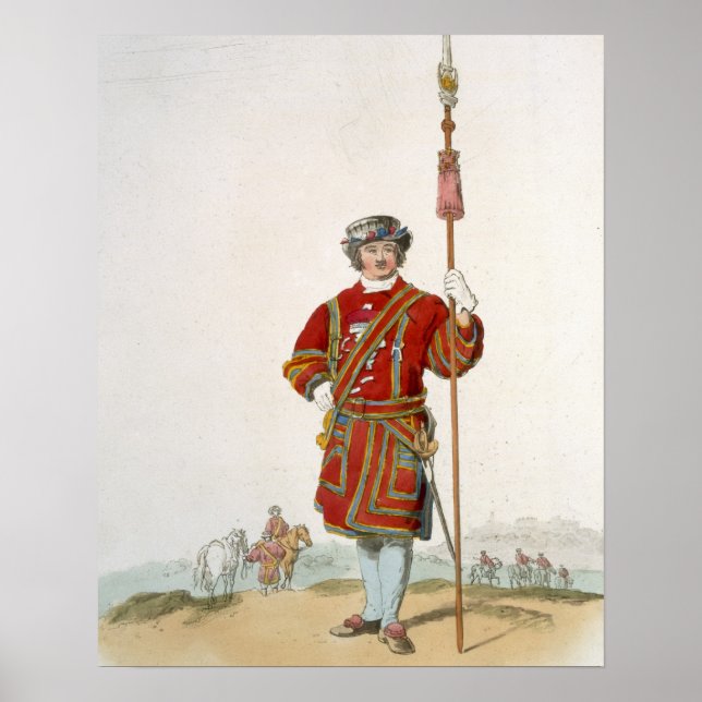 Yeoman of the King's Guard, from 'Costume of Great Poster (Front)