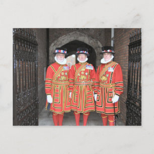Yeoman warders, or Beefeaters, at Windsor Castle Postcard