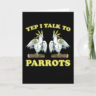 Yep I Talk To Parrots Tropical Bird Gift Card