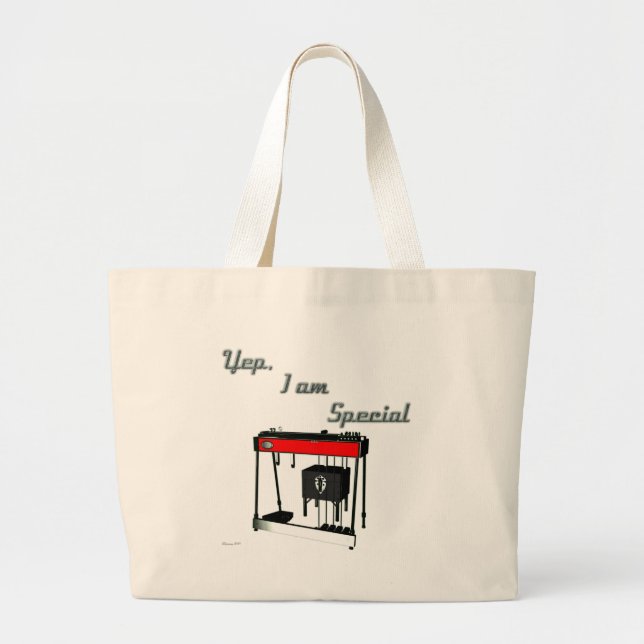 Yep I'm Special - Pedal Steel Guitar Large Tote Bag (Front)
