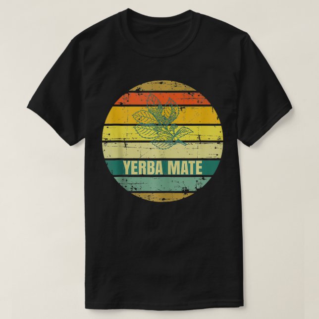 Yerba Mate Tea Drink Retro  2  T-Shirt (Design Front)