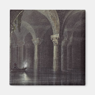 Yere Batan Serai (The Cisterns) Istanbul, engraved Magnet