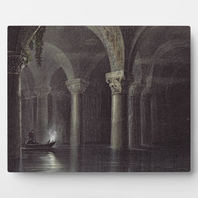 Yere Batan Serai (The Cisterns) Istanbul, engraved Plaque (Front)