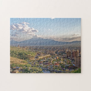 Yerevan, Armenia With Mount Ararat in Background Jigsaw Puzzle