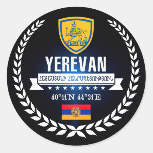 Yerevan Classic Round Sticker