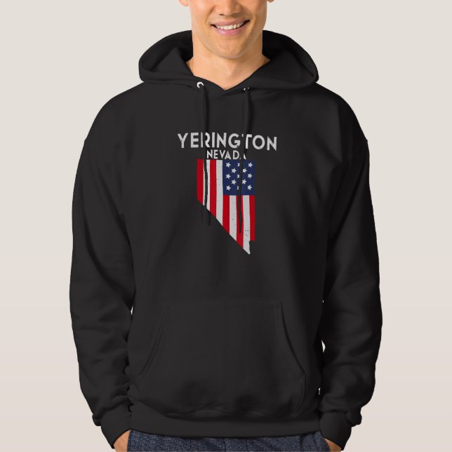 Yerington Nevada USA State America Travel Nevadan Hoodie (Front)