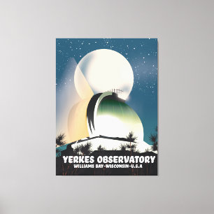 Yerkes Observatory Williams Bay, Wisconsin, U.S.A, Canvas Print