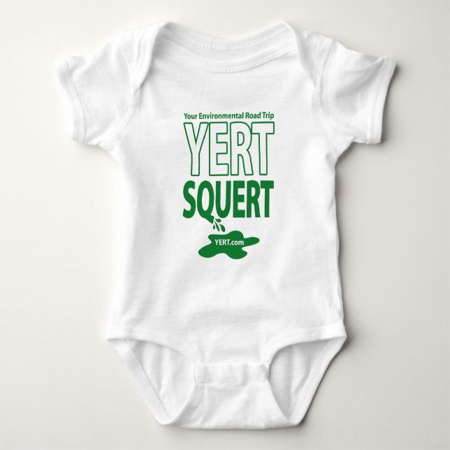 YERTSQUERT organic Baby Bodysuit (Front)