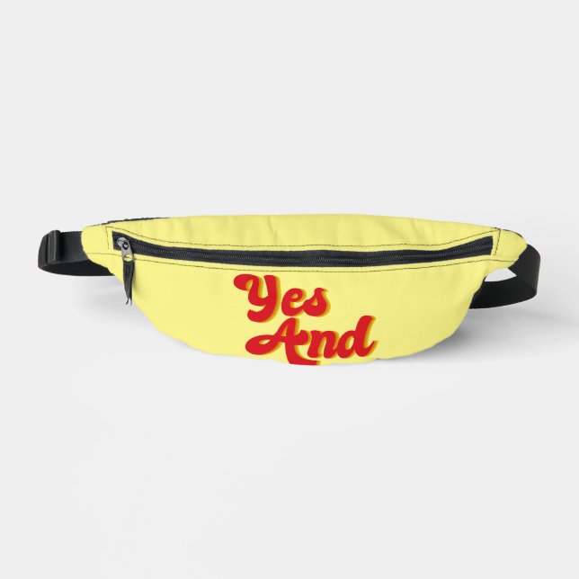 Yes And Improv Comedy Club Comedian Bum Bags (Front)