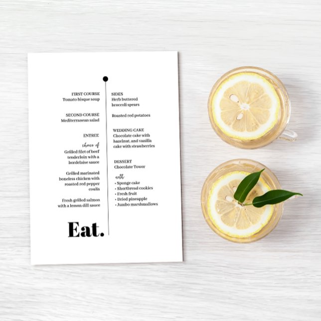 Yes • Black + White Menu • Modern Typography (Creator Uploaded)