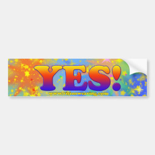 YES! BUMPER STICKER