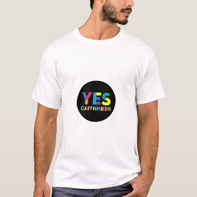 Yes Caithness Multi Colour T-Shirt (Front)