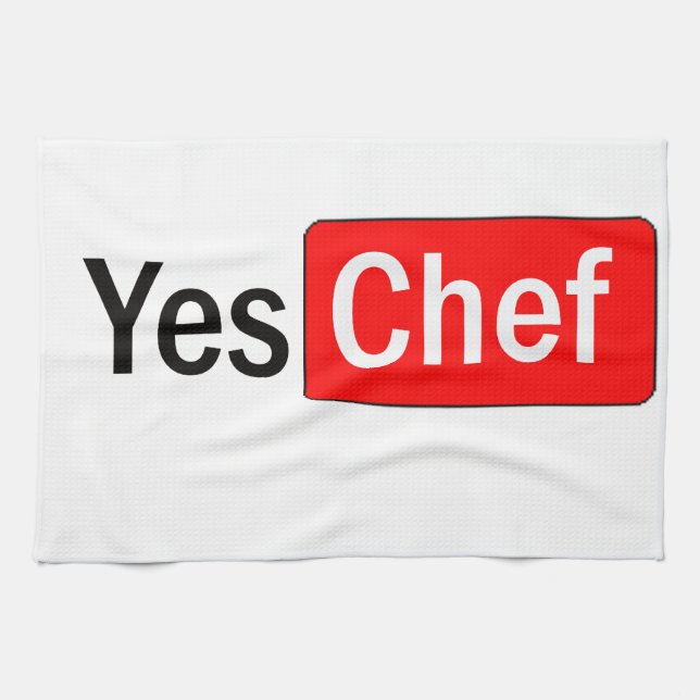 Yes Chef Tea Towel (Horizontal)