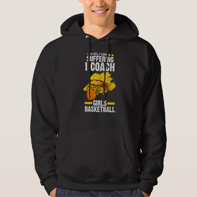 Yes Coach Basketball Basketball Trainer Hoodie (Front)