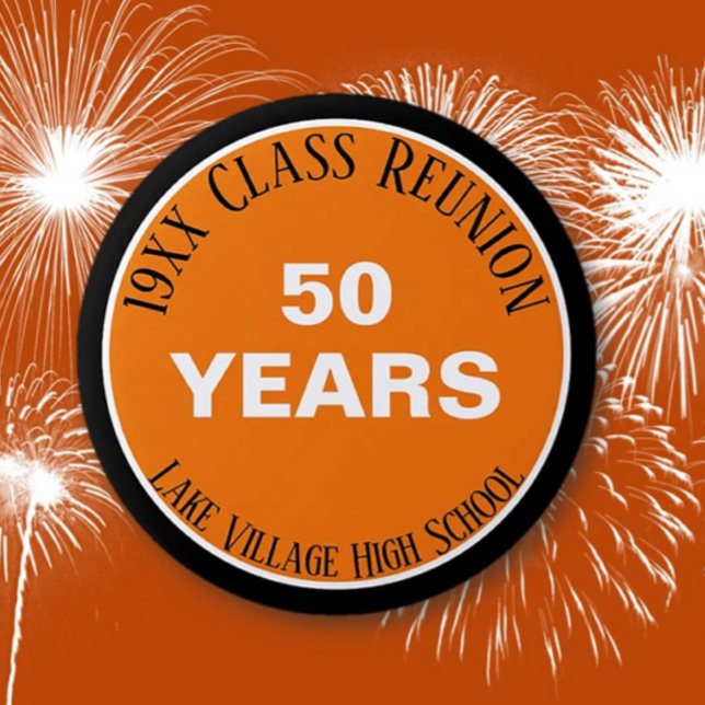 YES! Custom 50th class reunion button (Creator Uploaded)