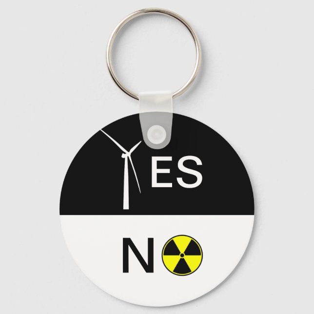 "YES" FOR CLEAN ENERGY KEY RING (Front)