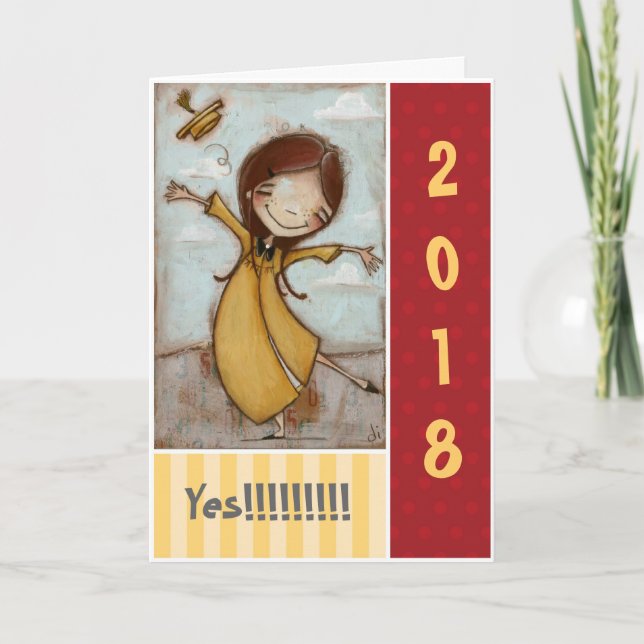 Yes!!!! - Graduation card (Front)