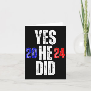 Yes He Can And Yes He Did 2024 Vintage Card
