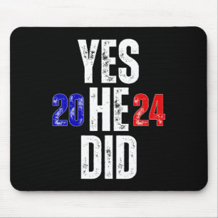 Yes He Can And Yes He Did 2024 Vintage Mouse Mat