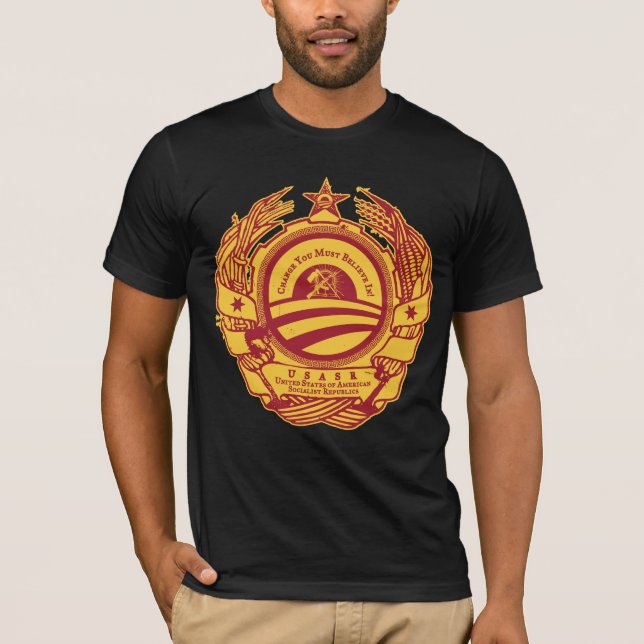 Yes He Can! Comrade Obama Spoof Shirt (Front)