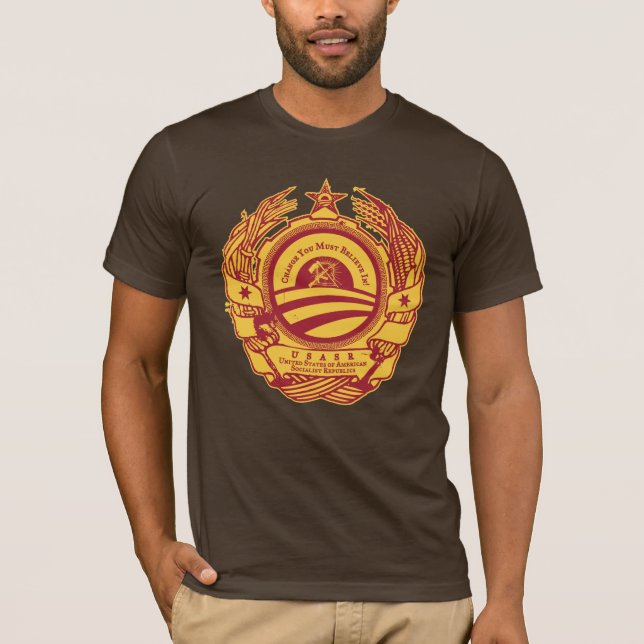Yes He Can! Comrade Obama Spoof Shirt (Front)