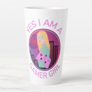 YES I AM A GAMER GIRL LATTE MUG