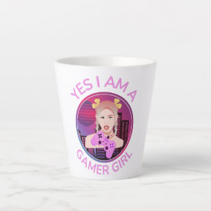 YES I AM A GAMER GIRL LATTE MUG