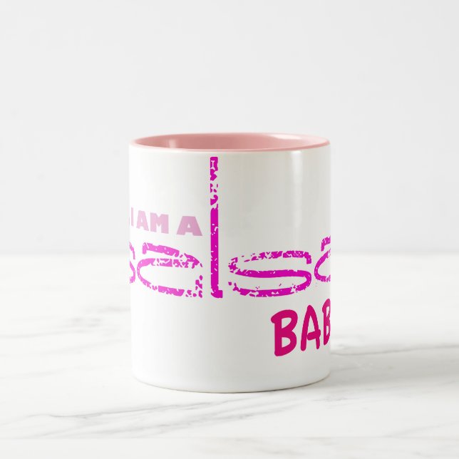 Yes, I Am a Salsa Baby Two-Tone Coffee Mug (Center)