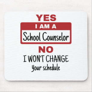 Yes I Am a School Counselor Mouse Mat