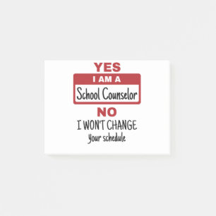 Yes I Am a School Counselor Post-it Notes