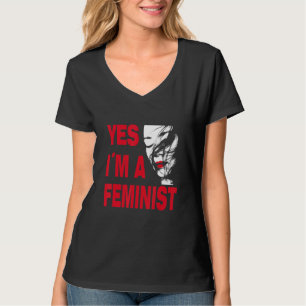 Yes, I am feminist, for engaged men and women_3 T-Shirt