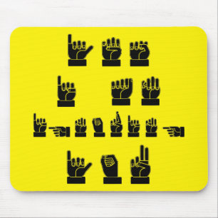 Yes I Am Ignoring You ASL  #USAPatriotGraphics  © Mouse Mat