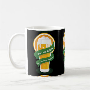 Yes I Am Irish No I Am Not A Redhead Coffee Mug