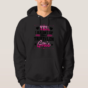 Yes I Am One Of These Triathlon Girls Running Swim Hoodie